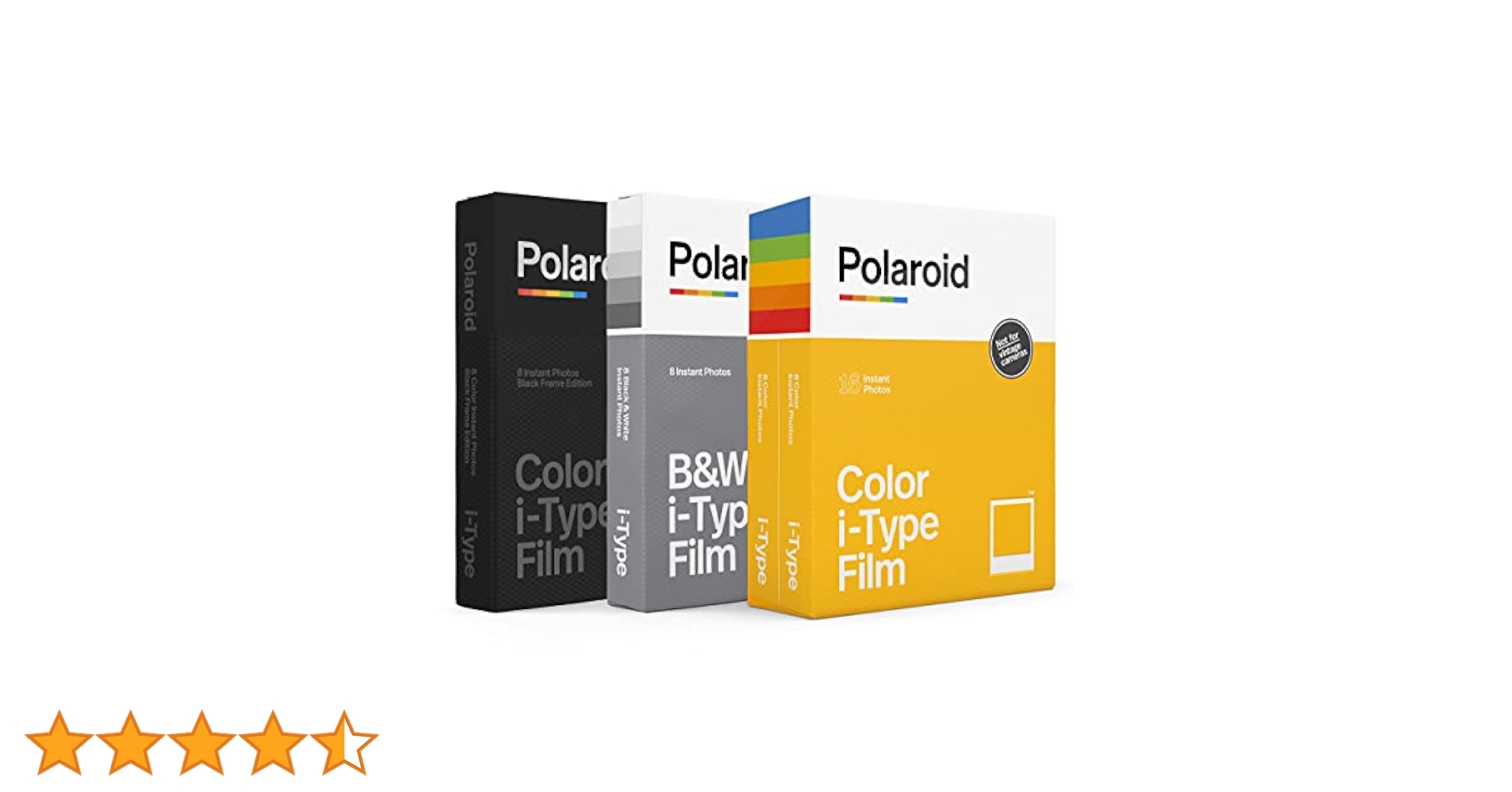 Polaroid B&amp;W i-Type Film 8枚入 3箱 POLAROID B&W FILM I-TYPE